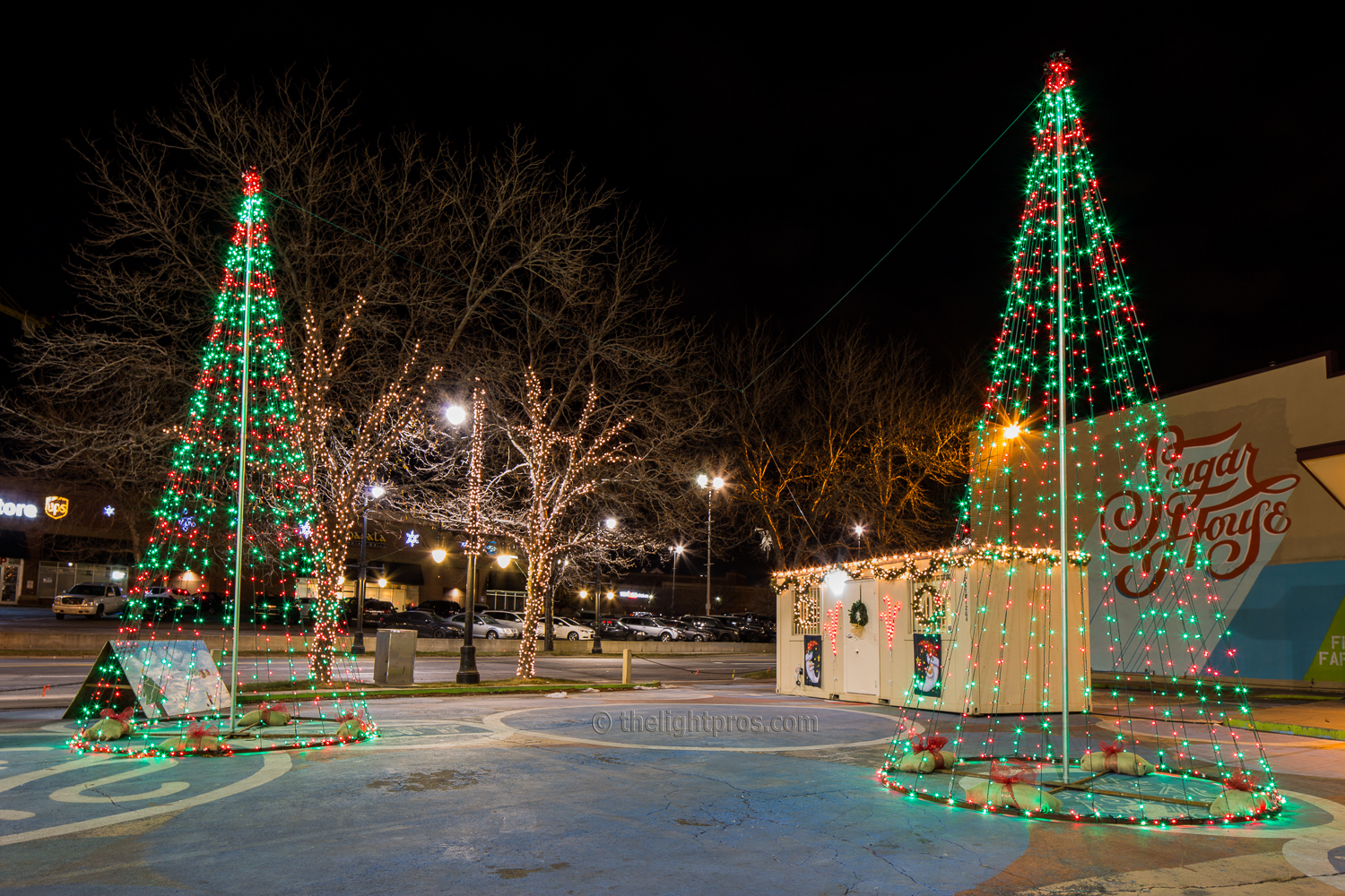 Commercial Christmas Light Installation The Light Pros