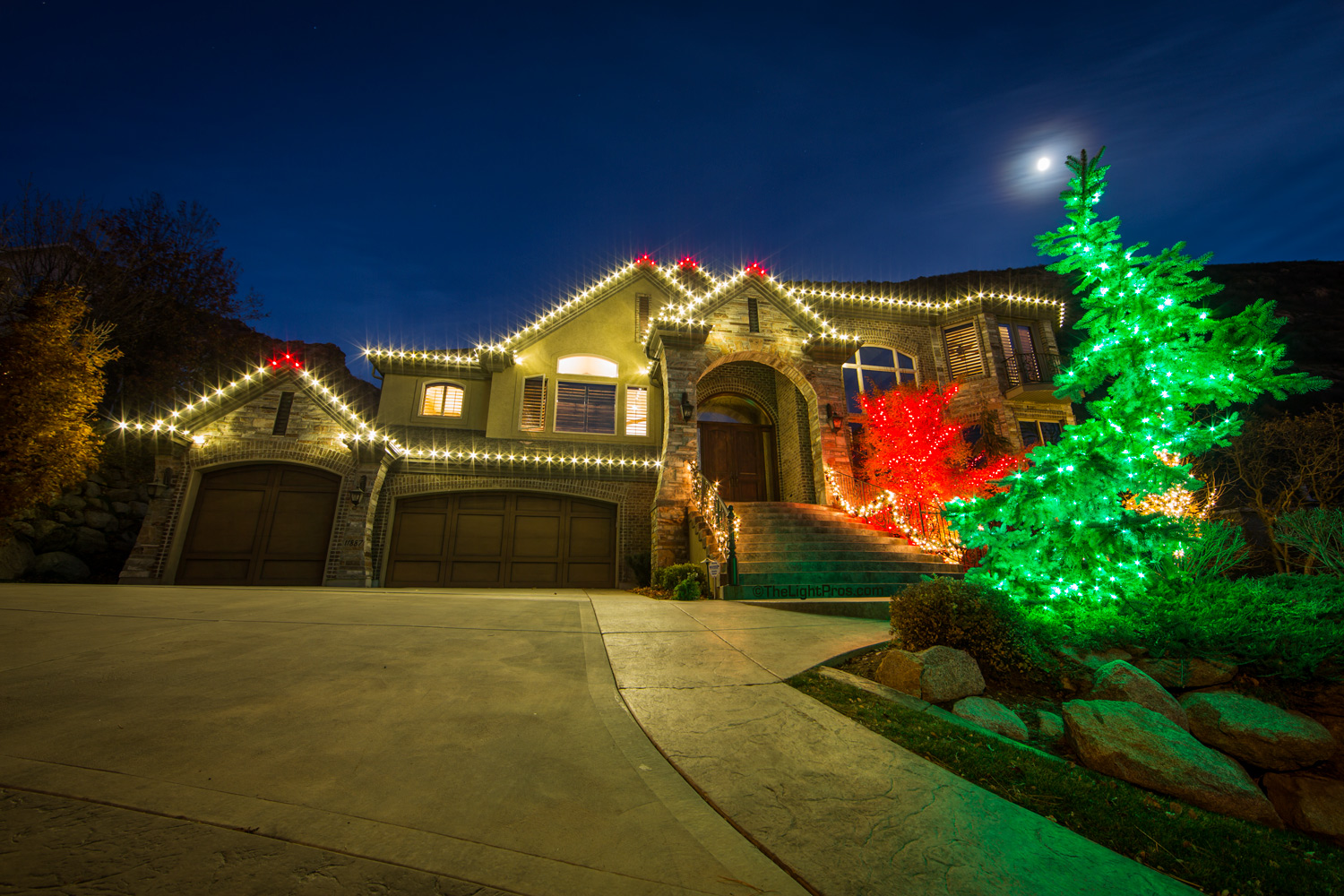 Residential Christmas Light Installation The Light Pros