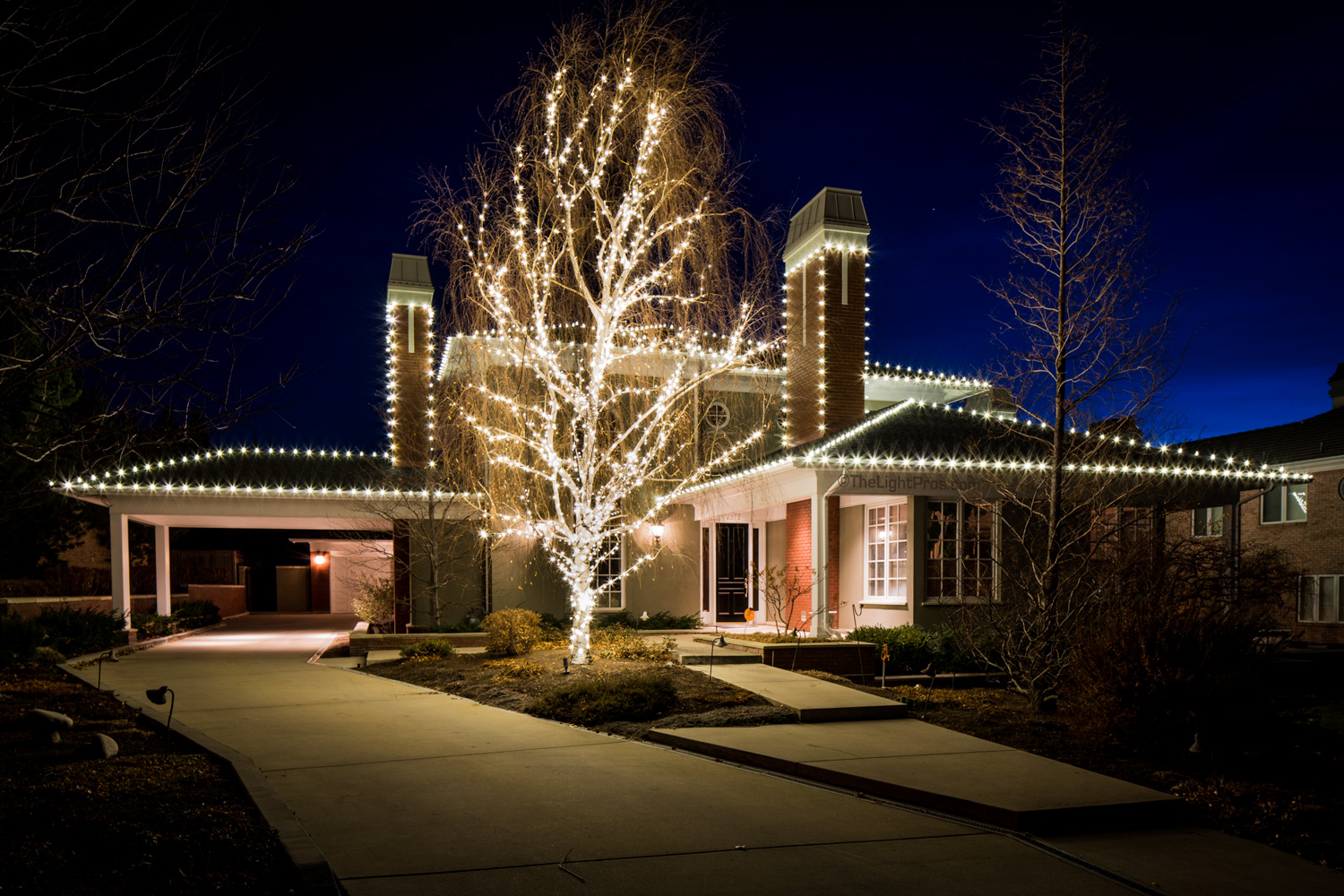 Residential Christmas Light Installation The Light Pros