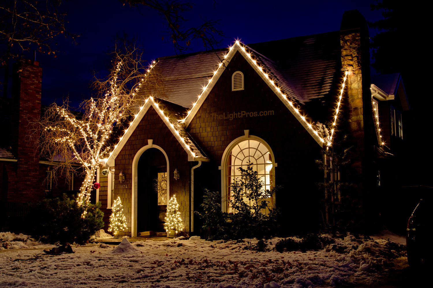 Residential Christmas Light Installation The Light Pros