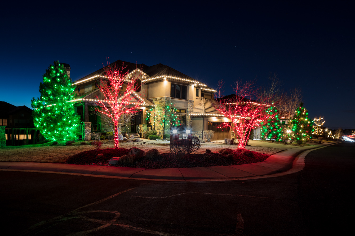Residential Christmas Light Installation The Light Pros